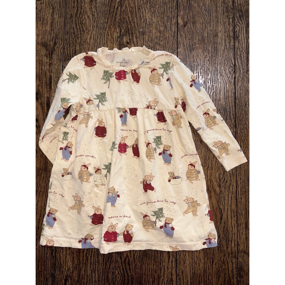 Konges Sløjd Jour d'Hiver rabbit dress 3Y